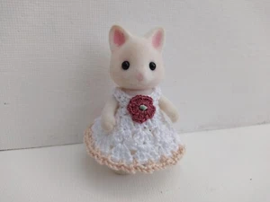 Ropa Para animales calico critters vestido ganchillo mamá Sylvanian - Imagen 1 de 2