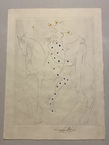 Salvador Dali Le Cheval de Picasso  1968 Signed Etching - Picture 1 of 5
