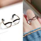 Trendy Cute Glasses Ring Adjustable Ring Bohemian Finger Ring Jewelry Accessorij