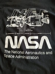 Rare NASA Space Rocket Shirt Size M AC Artist Collective Astronaut UFO - Picture 1 of 10