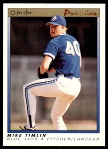 1991 O-Pee-Chee Premier Mike Timlin Baseball Cards. #122 - Picture 1 of 2