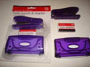 HOME & OFFICE STAPLER AND HOLE PUNCH SETS x 2 - Picture 1 of 1