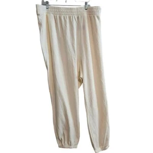 4X Old Navy cream knit comfortable sleep sweat pants sleepwear - Picture 1 of 6