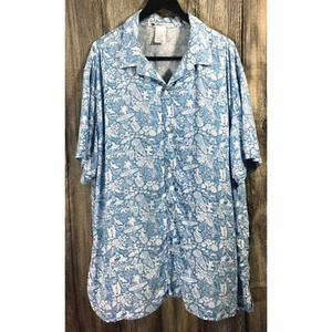 Camisa Disney Cruise Line Castaway Cay DCL Hawaiana Para Hombres Campamento XXXL Botón Delantero - Imagen 1 de 5