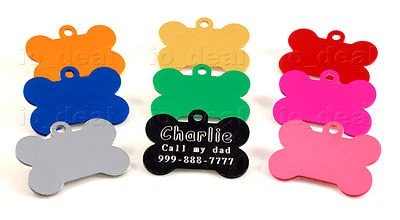 Personalized Pet ID Tag, Dog Tag, Cat Tag, Custom Cat Tag, Easy to Read, Pet Tag - Image 1 of 4