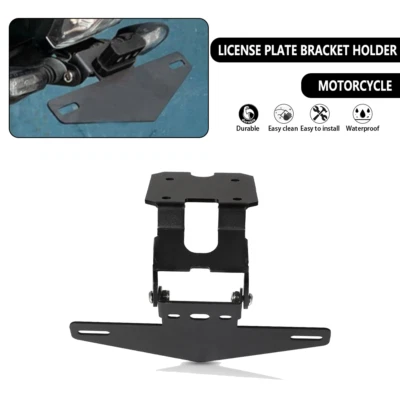 Motorcycle Black License Plate Bracket Holder For YAMAHA YZF R15 V3 2017-2021 - Image 1 of 4