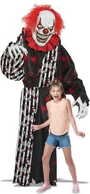 高耸恐怖小丑邪恶恐怖马戏团道具花式礼服万圣节成人服装 — 第 1/2 张图片