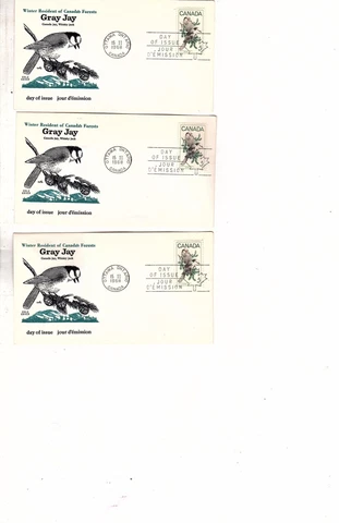 CANADA stamps GRAY JAY  478 FDC  COLE CACHET  1968 73 IN AUCTION (bb4 Cover