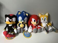New 12” Set Of 4 Sonic The Hedgehog And Characters Soft Plush Toys