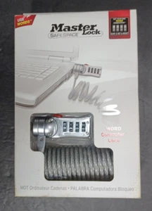 MASTER LOCK SAFE SPACE COMPUTER LOCK NEW IN BOX - Photo 1/7