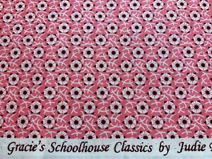 Gracie's Schoolhouse Classics 1930s Repro Pink White Judie Rothermel Marcus  FQ