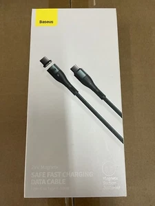 Baseus Safe Fast Charging Date Cable Magnetic Suction Dustproof Type C 100W (G) - Picture 1 of 2