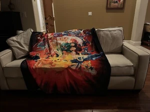 Pokémon Tekken Pokken Fleece Blanket 51x 59 - Picture 1 of 7