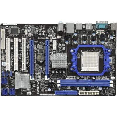 ASROCK 770DE3L Motherboards AMD 770 DDR3 Socket AM3 ATX - Image 1 of 2