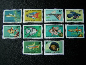 HUNGARY SEA WORLD STAMPS 1962 YEAR COMPLETE SET, SCOTT # 1437-1446. MNH, OG. - Picture 1 of 1