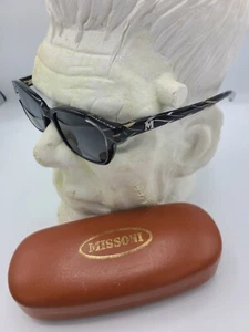 Missoni Sunglassess Purple 0913 Q5 51 [] 17 140 MM042vu2 Black Stripe Print - Picture 1 of 12