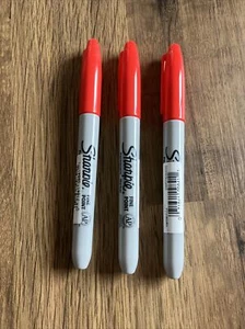 Sharpie Original Clásico Punta Fina Permanente, Punta Bala ROJA DE CARRERA (3 MARCADORES) - Imagen 1 de 11