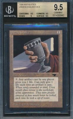 Antiquities Urza's Chalice BGS 9.5 Graded Magic MTG (3982) - Image 1 of 3