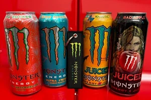 1 x Monster Schlüsselanhänger + 4 x Monster Dose Inkl.Pfand - Bild 1 von 1
