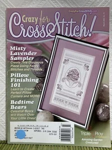 Revista Crazy for Cross Stitch marzo 2003 Garden Creatures campanas de Navidad - Imagen 1 de 12