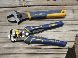Vise-Grip 2078300 8-Inch Self-Adjusting Wire Stripper XLNT + 10" Crescent Type - Picture 1 of 7