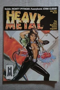HEAVY METAL July 1984 Vol. VIII #4 ~ MONTY PYTHON’s John Cleese!  - Imagen 1 de 12