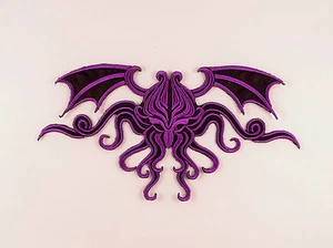 Embroidered Steampunk Cthulhu / Lovecraft  Motif / Patch / Badge / Applique - Picture 1 of 2