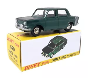 Dinky Toys by Atlas 1/43 Simca 1000 Rallye 2 1975 green Model Car Metal # 520 - Picture 1 of 3