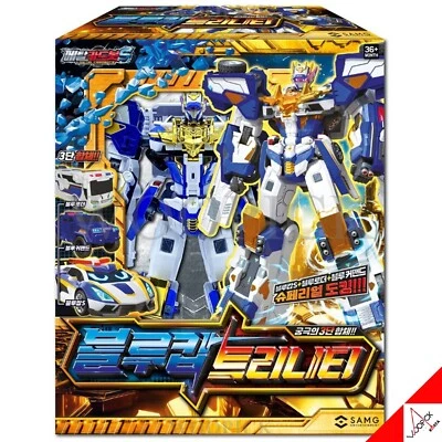 Metal Cardbot S Season2 BLUE COP TRINITY Transformer Robot Car Figure Toy 2024 - Image 1 of 4
