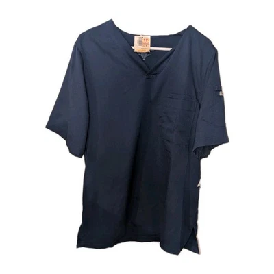Blusa Médica Greys Anatomy by Barco Para Hombres Uniforme Cuello en V Bolsillo Azul Marino L Nueva con Etiquetas Foto 1 de 4