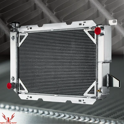 4 Row Aluminium Radiator Fit 1985-1997 Ford Bronco F150 F250 F350 5.0L 5.8L 7.5L Foto 1 de 4