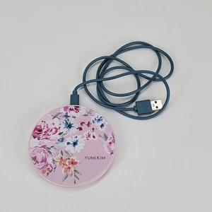 Yumi Kim Floral Chargeur Sans Fil Pad Téléphone avec Cordon USB pour iPhone/Android - Photo 1 sur 5