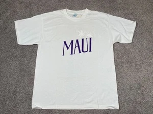 Vintage EOH Hawaii Shirt Adult XL White Tee Short Sleeve Maui Deadstock Classic - Picture 1 of 7