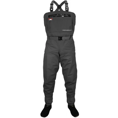 Obsidian Breathable Stockingfoot Chest Fishing Wader (Grey, XX-Large) - Image 1 of 4