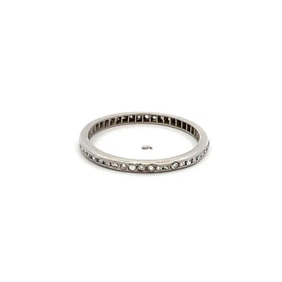 Платиновое кольцо с бриллиантом одинарной огранки I I2 0,10 карата - Изображение 1 из 4