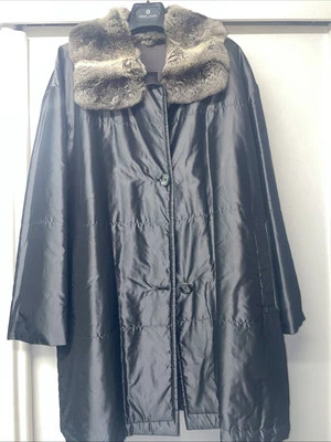 Toller, leichter Seiden-Mantel Bonnie by Bogner, XL, Anthrazit  - Bild 1 von 4