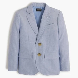 NWT $148 CREWCUTS J. CREW LITTLE BOYS THOMPSON OXFORD SUIT JACKET 8 (boy) - Picture 1 of 14