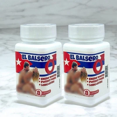 Suplemento El Balsero Energy Booster para Hombres - Soporte Vitalidad y Resistencia 8 Cápsulas Foto 1 de 2