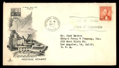 Mayfairstamps Canada FDC 1952 Mackenzie First Day Cover aau_66103 - Image 1 of 2