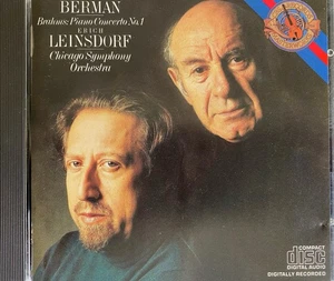 BRAHMS - Piano Concerto No.1 Berman/Leinsdorf/Chicago SO CD Exc Cond CBS Japan - Picture 1 of 2