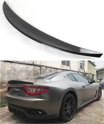 REAL Carbon Fiber Trunk Spoiler For Maserati Gran Turismo Coupe GT 2007-2014 13 - Image 1 of 4
