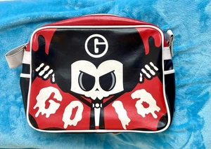 Gola Red & Black Skull Graphic Retro Shoulder Bag - Picture 1 of 4