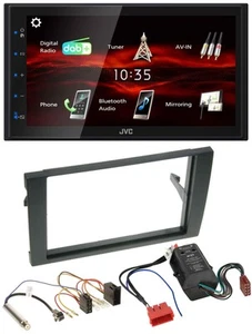 JVC USB Bluetooth MP3 DAB 2DIN Autoradio für Audi A4 B6 B7 00-08 Bose Aktivsyste - Bild 1 von 9