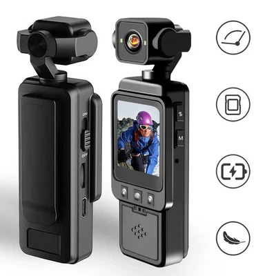 360° Rotatable Video Camera,1080P HD Action Camera with 1.54 Inch Screen,USB Rec - Image 1 of 4