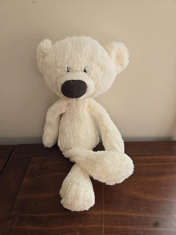 Gund SpinMaster toothpick bear white 15 inch teddy Cotele - Image 1 of 4