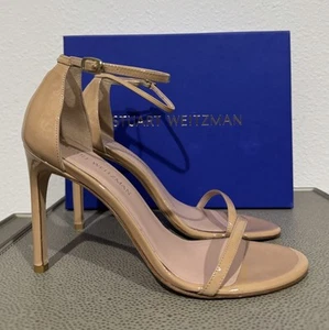 Neu Stuart Weitzman FKK-Sandale mit Knöchelriemen, US 10 M, UVP 475 $ - Bild 1 von 19