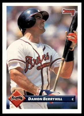 1993 Donruss Damon Berryhill Atlanta Braves #78 - Image 1 of 2