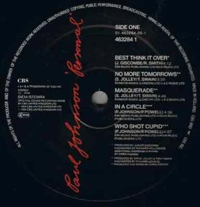 Paul Johnson Personal NEAR MINT CBS Vinyl LP - Bild 1 von 1