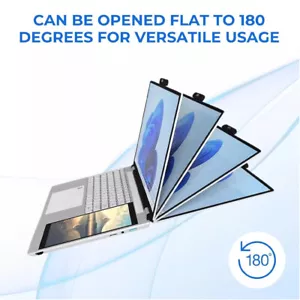 15.6''+7'' Double Touch Screen Laptop Computer 2.9GHz 16GB RAM 1TB Windows 11 - Picture 1 of 12