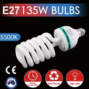 10X E27 5500K 135W 220V Photography Studio Softbox Light Bulb Daylight Brights - Picture 1 of 19